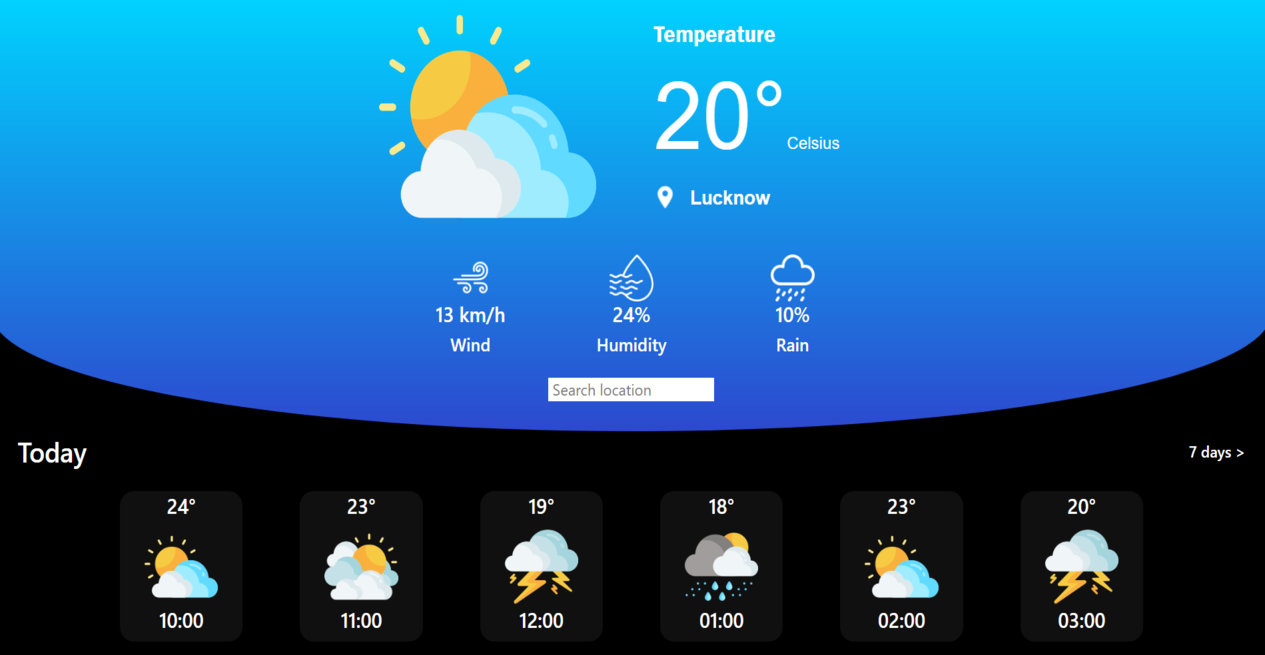 Weather Şablon